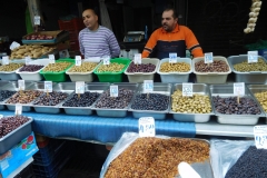 Olive Vendors on a Greek Stret