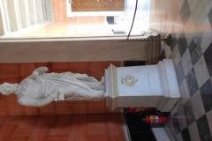 Statue inside media center