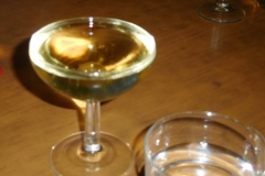 A glass of Cava