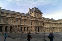 Walk way to the Louvre